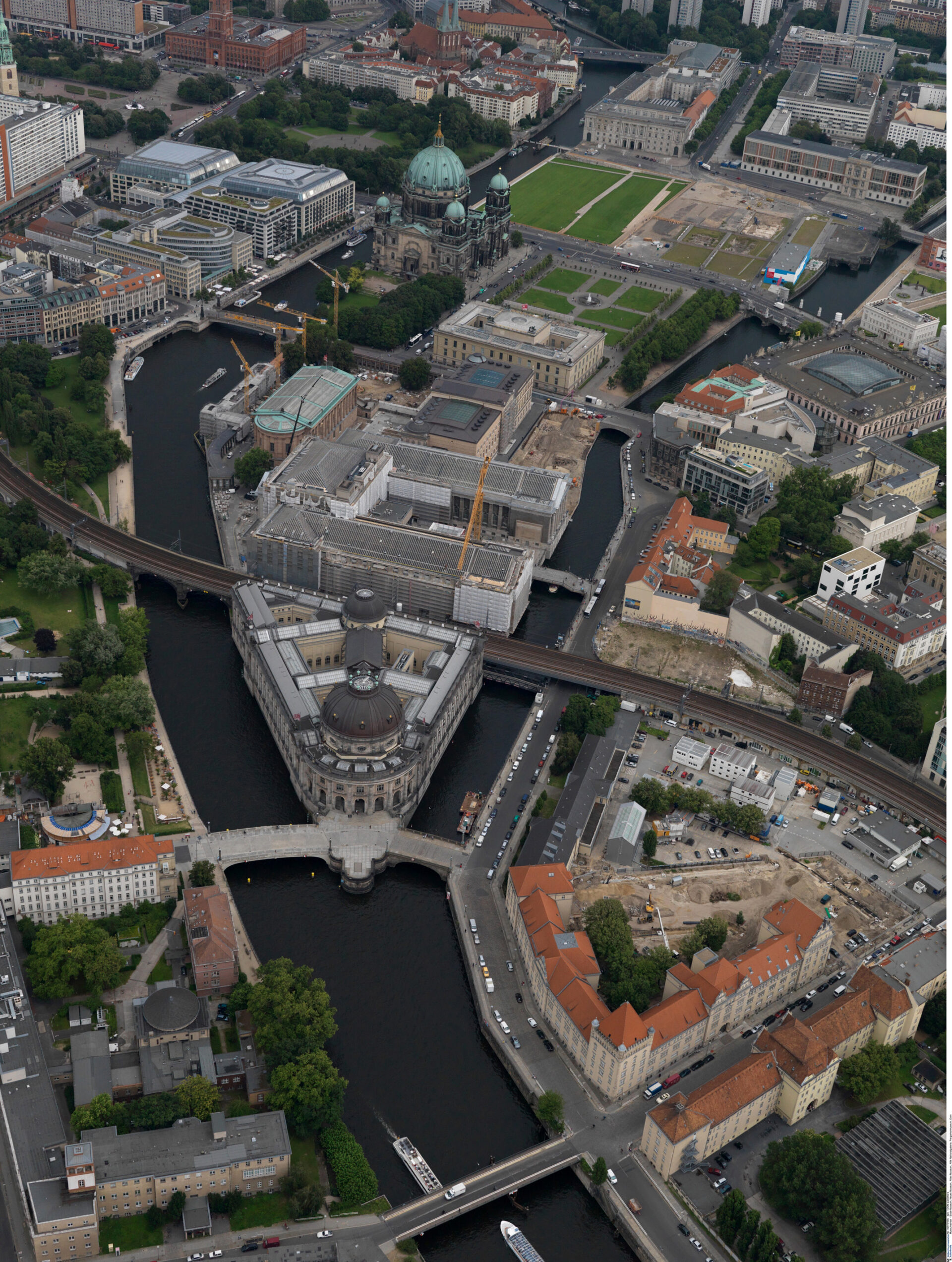 Aerial photo of the Berlin Museum Island