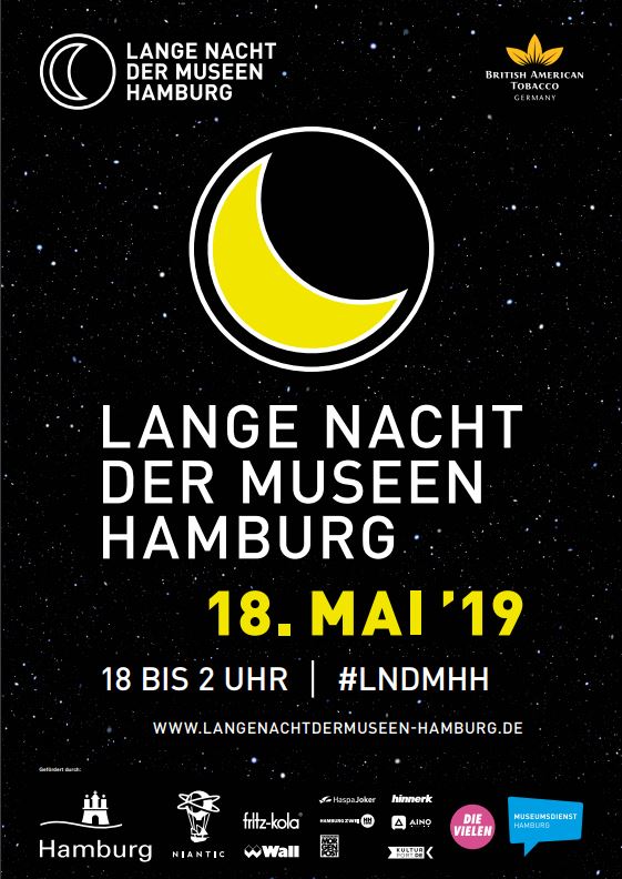 Plakat der Langen Nacht der Museen Hamburg 2019